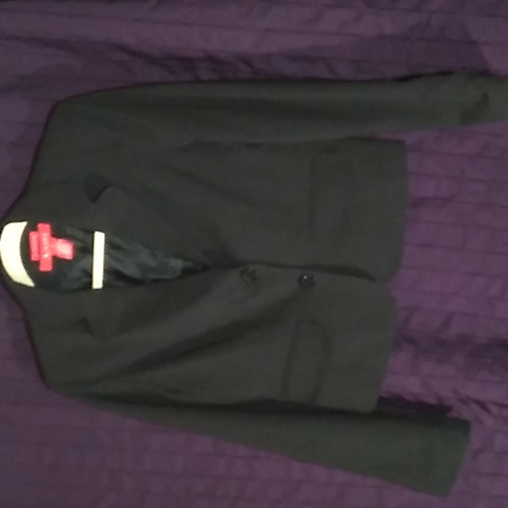 😝 'A line' black dinner jacket.  Sz. 6 womens
